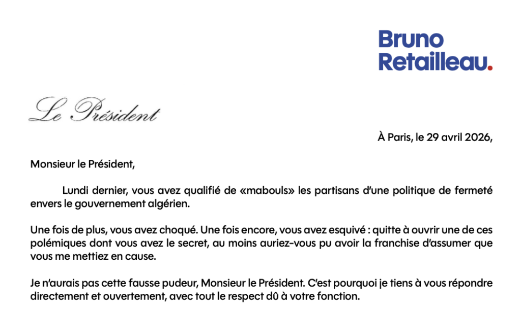 Algérie : ma lettre à Emmanuel Macron